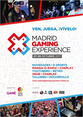 Madrid Gaming Experience, MGE, Gamelab, videojuegos, colsplay, manga, gaming, gamers españoles, youtubers videojuegos, feria videojuego,