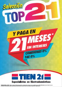 tien 21, tiendas, electrodomésticos, promoción TOP21