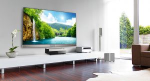 Hisense Láser TV, televisor, Hisense, smart TV, 100 pulgadas, 4K, UHD, Harman, smart TV