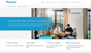 Daikin nueva web responsive red de asistencia técnica Extranet para clientes