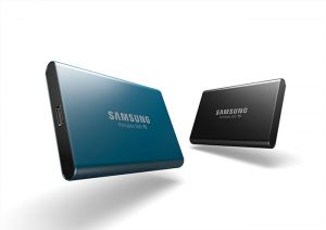 Unidad de almacenamiento externo Samsung SSD T5, disco duro externo, Samsung, T5, velocidad de trnasferencia 2 TB, hardware, ordenador, almacenamiento