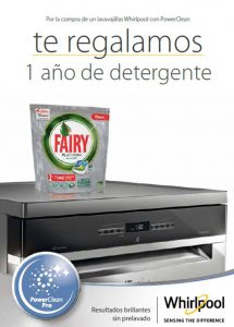 Whirlpool, programa vapor, Fairy, Power Dry , lavavajillas, PowerClean, Fairy gratis,