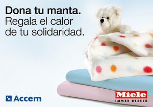 Accem, Campaña del Frío, Día Mundial de las Personas sin Hoga, donación de mantas, Lavapiù, Miele, Miele Experience Center, Programa Municipal de Atención a Personas Sin Hogar del Ayuntamiento de Madrid