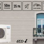 Mini ECOi Panasonic unidades de calefacción y refrigeración Mini VRF compresor rotativo Twin inverter revestimiento Blue Fin Plug and play