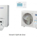 Versati II Split Versati II+ Monobloc Versati II+ Split Gree aerotermia bomba de calor sistema hidráulico inverter depósitos de doble serpentín depósitos de agua calderas de gas placas termo-solares suelos radiantes radiadores fancoils