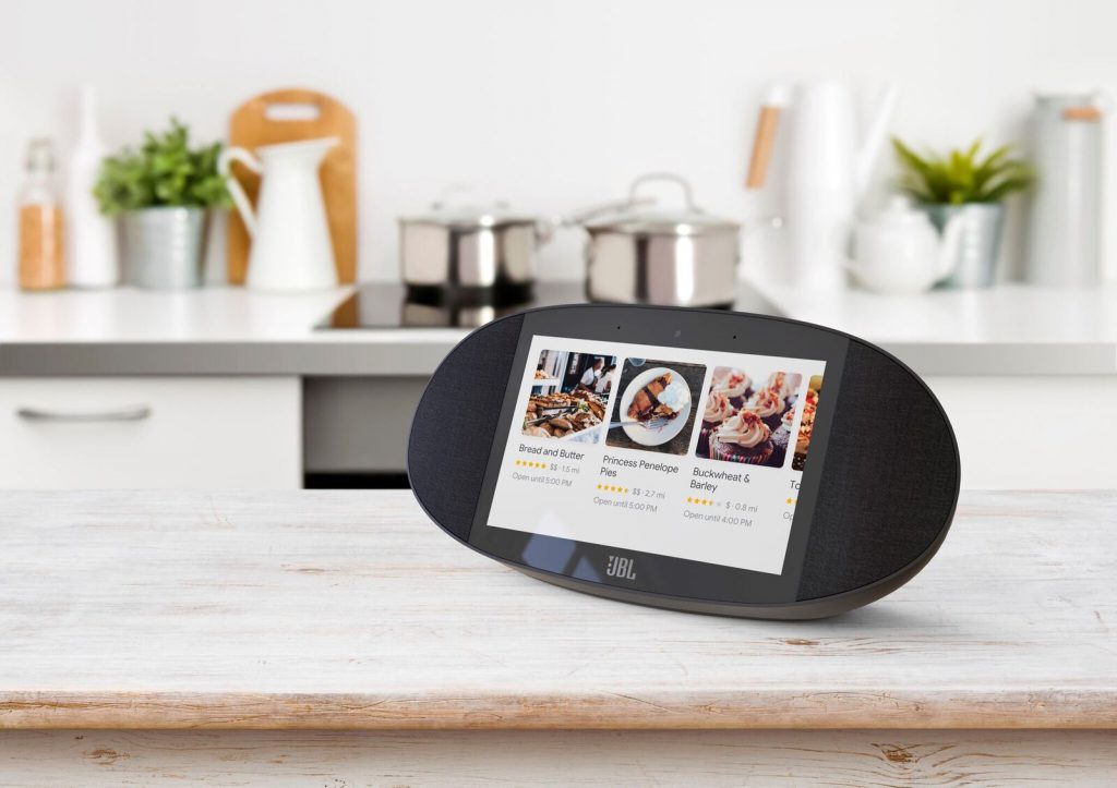 JBL Link View, altavoz inteligente, Harman, pantalla, google assistant, control por voz, altavoz con pantalla, CES2018