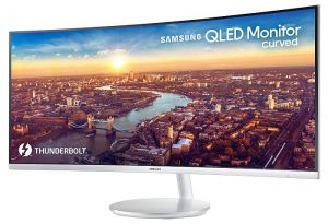 Monitor curvo QLED CJ791 Thunderbolt 3 Samsung Visual Display Business Intel QHD UltraWide