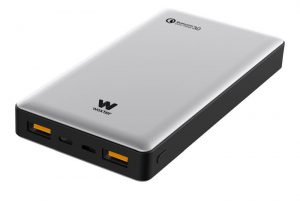 Las baterías portátiles Power Bank QC 10500, QC 16000 y QC 20500 están diseñadas cargan todo tipo de dispositivos móviles a la máxima velocidad posible.