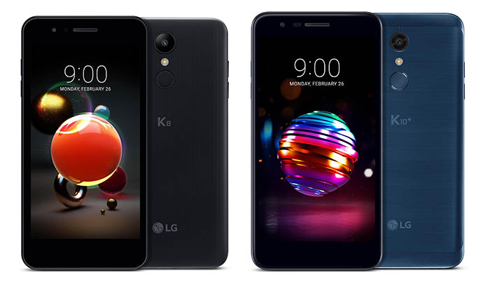 smartphones, LG K8, LG K10, serie K, teléfonos móviles, MWC 2018, novedades LG, gama media, precios asequible, cámaras, prestaciones