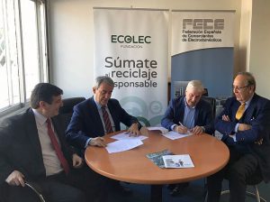 ECOLEC RAEE FECE Federación Española de Comerciantes de Electrodomésticos Residuos de Aparatos Eléctricos y Electrónicos reciclaje gestión de residuos