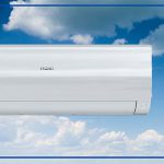 filtro 3M display LED Super Quiet GWP (coeficiente de calentamiento global) normativa de eficiencia energética Unión Europea I+D+i equipos de aire acondicionado ecológicos Eco Sensor equipos de aire inteligente capa de ozono refrigerante R-32 Haier Flexis