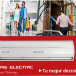 carcasa de aluminio y plástico ABS, cortinas de aire, Eas Electric, motor centrífugo y de alta velocidad., serie ECA