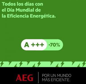 Día Mundial de la Eficiencia Energética, Electrolux, Grupo Electrolux, Memorias Anuales de Sostenibilidad, lavadoras, lavasecadoras, placas de inducción, AEG serie 9000, Acuerdo Climático de París, eficiencia energética, ahorro de energía, secadoras