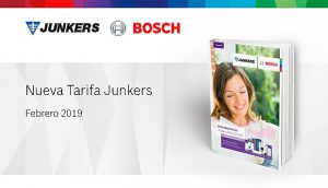 a.c.s., agua caliente sanitaria, aire acondicionado, Bosch, Bosch Termotecnia, Calefacción, Comfort Star, función Smart, Grupo Bosch, Junkers, Mono Split, Multi Split, refrigerante R32, Suprapur Combi-O, Tarifa Junkers, termo eléctrico Elacell Excellence 4500