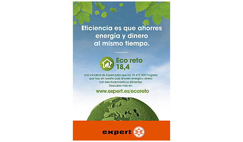 expert eco reto 18,4, expert, eco reto, electrodomésticos eficientes, calentamiento global, ahorro energético, comprar electrodomestico, tiendas expert, tienda electro