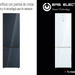 acabado en cristal, clasificación A++, combis, Crystal Black, crystal white, Eas Electric, EMC2010GN, EMC2010GW, frigoríficos, frigoríficos tipo combi con acabado en cristal, iluminación LED, modo de enfriamiento y congelación rápidos, modo Vacaciones, Multi-Air Flow, puerta reversible, Total No Frost, zona Fresh