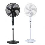 cinco hojas y tres velocidades, Cool Wave, función de oscilación, función de protector de la hoja de la caperuza, Sogo, VEN-SS-21225, ventilador de pie, ventilador de pie VEN-SS-21225