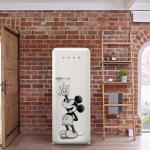 cajón Life Plus a 0°C, clase energética A+++, ecosostenible, FAB28, frigoríficos FAB28RDMM4, Mickey Mouse, sistema de enfriamiento Multiflow, Smeg, Smeg FAB28, Smeg FAB28RDMM4, Smeg Mickey Mouse, tiras de iluminación LED