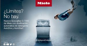 ¿Límites? No hay, #LifeBeyondOrdinary, Alexa, aplicación Miele@mobile, asistente de voz de Amazon, calientaplatos, conectarse en red por WiFi, Cristina Reque, directora de Marketing de Miele, dispositivos combinados como hornos a vapor con microondas, envasadora al vacío, formatos de vídeo, Generación 7000, Hornos, hornos a vapor, lavavajillas, lavavajillas Generación 7000, lavavajillas Generación 7000 de Miele, máquinas de café, Marina Kazankova, medios online, microondas, microsite interactivo, Miele, pack de seis PowerDisk, placas, récord mundial absoluto de buceo libre, Red Dot Award: Product Design 2019, redes sociales, tecnología AutoDos con PowerDisk