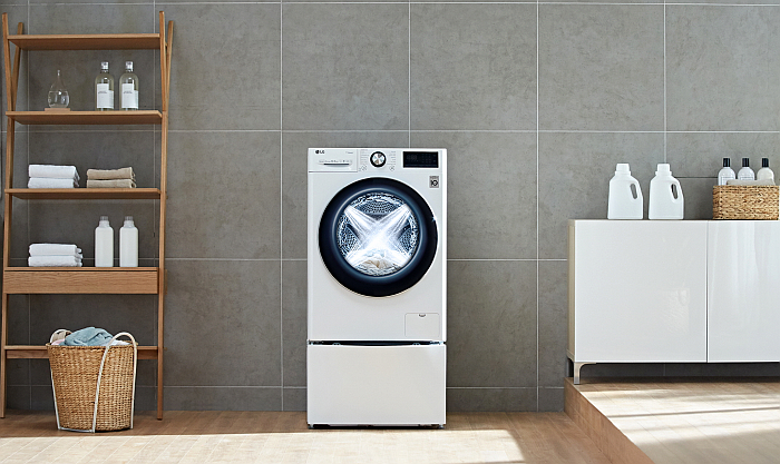 LG presenta en IFA 2019 su primera lavadora con inteligencia artificial.