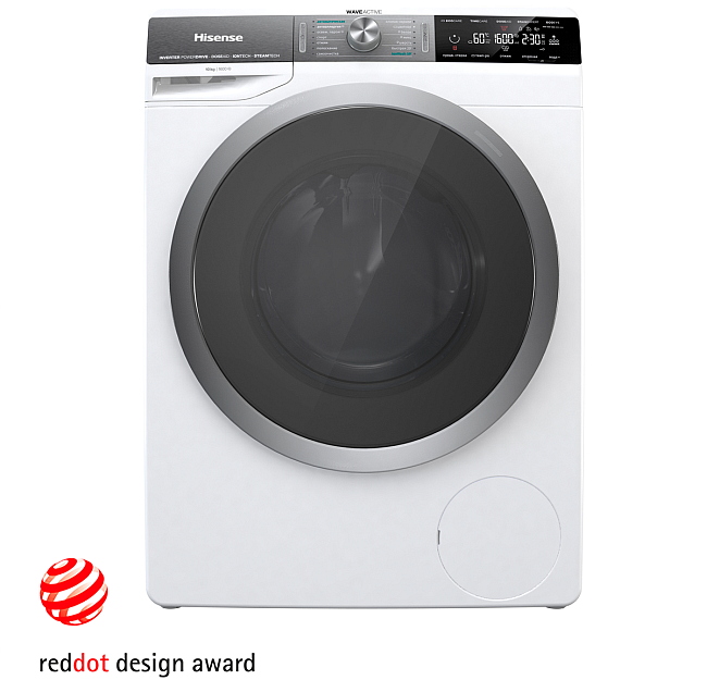 modelo de lavadora galardonado en los Reddot Design Awards Hisense WFGS1016VM