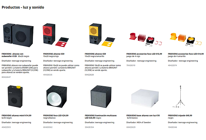 Ikea luz y sonido productos tecnologicos