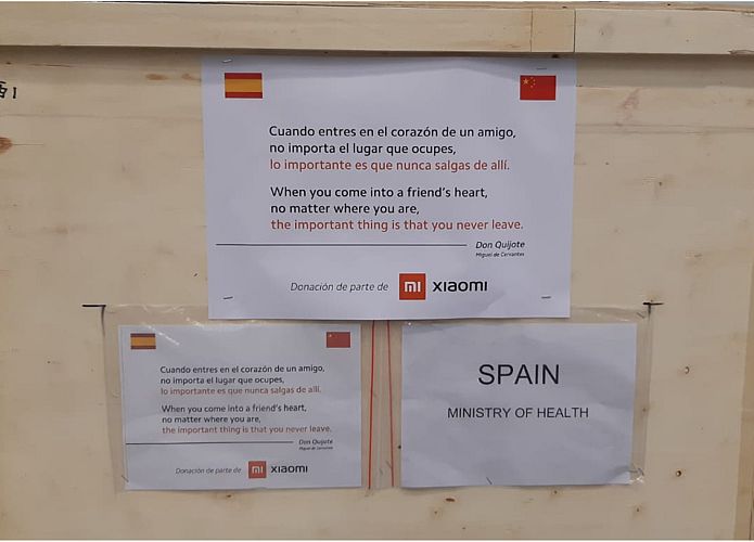Xiaomi dona España mascarillas