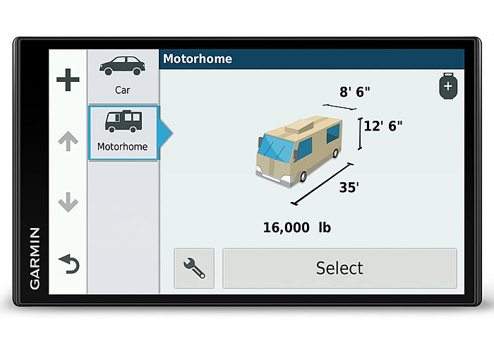 Garmin Camper 770 LMT-D GPS para caravana