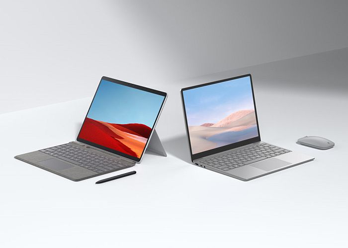Surface Laptop Go y Surface Pro X SQ 2