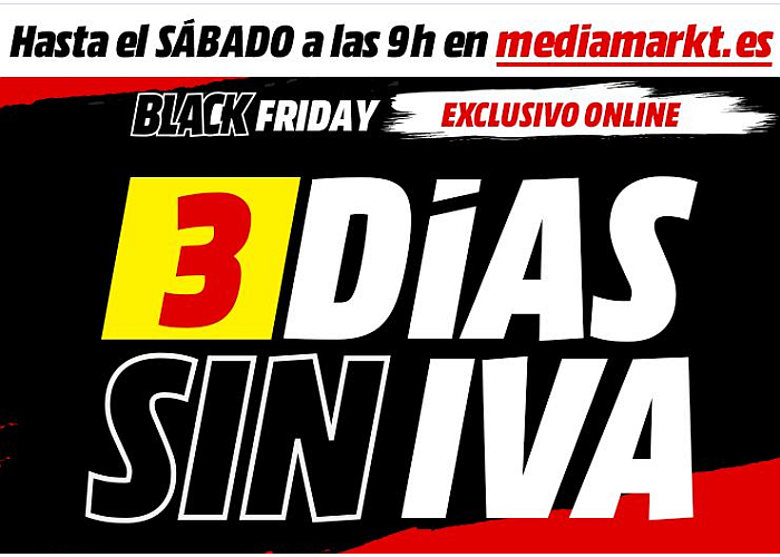 Día Sin IVA MediaMarkt Black Friday