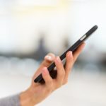 Woman use of mobile phone