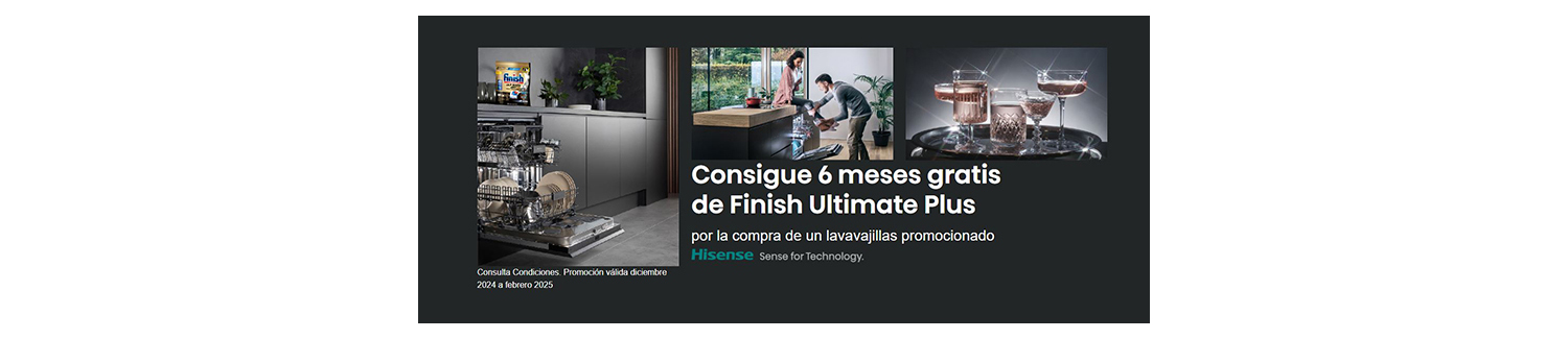 Hisense regala 6 meses de detergente por la compra de un lavavajillas