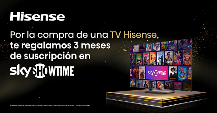 Hisense promoción Sky Showtime