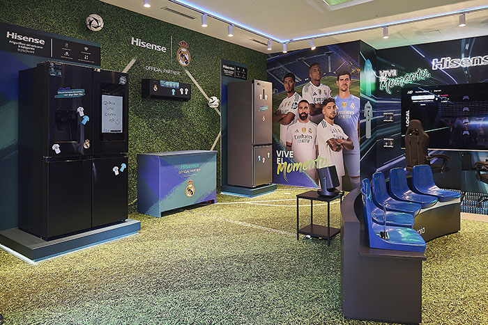 Hisense abre una tienda pop-up en Madrid antes del Clásico