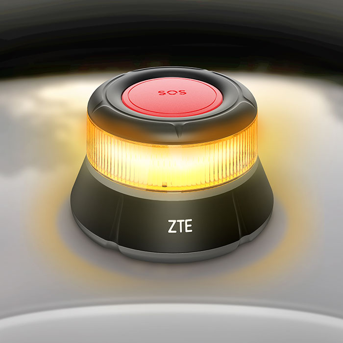 Llega a España la baliza conectada V16 ZTE E1, certificada por la DGT