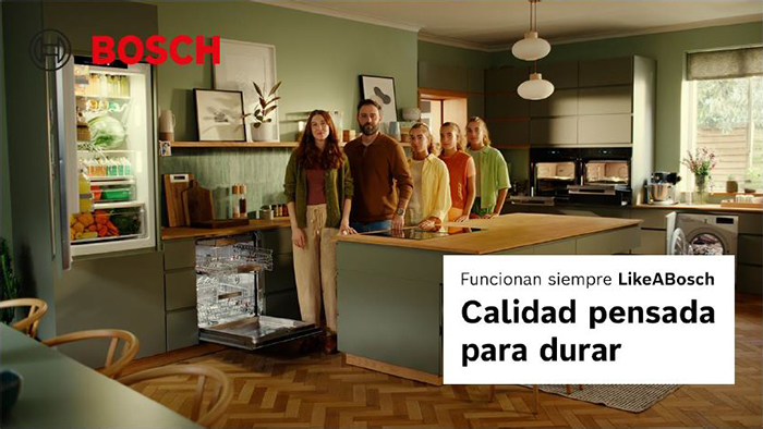 La durabilidad, eje de la nueva campaña de Bosch para sus electrodomésticos