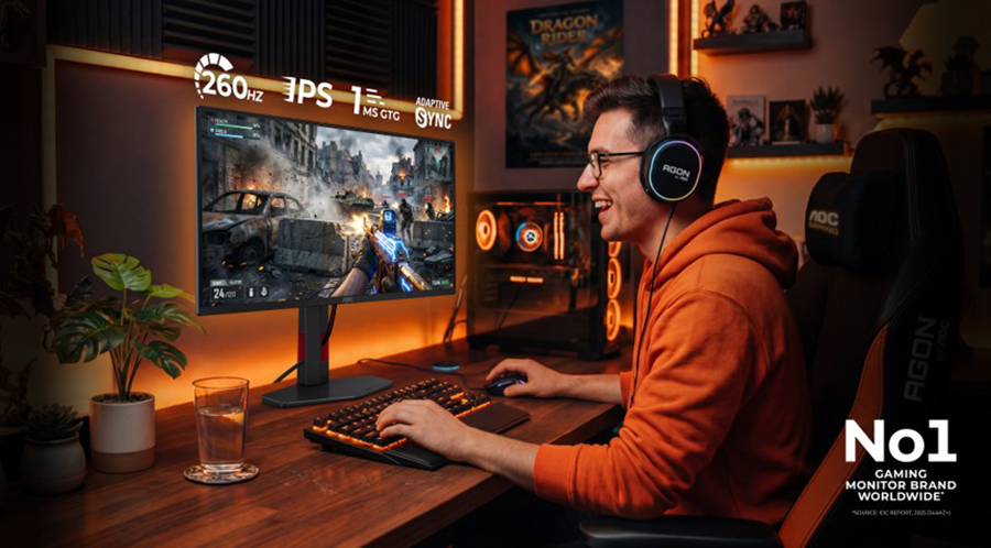 Nuevo AOC Gaming 25G4ZR: monitor Full HD de 260 Hz pensado para jugadores profesionales