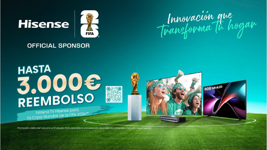 Hisense ofrece hasta 3.000 euros de cashback en TVs y proyectores por el Mundial 2026