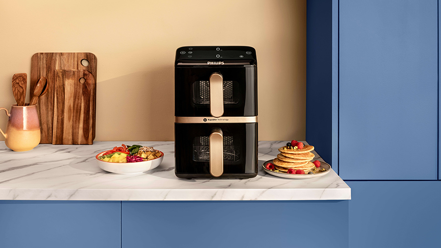 Nueva Philips Airfryer Serie 4000: más capacidad, menos espacio y cocción sincronizada