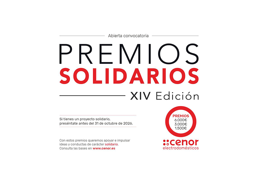 Cenor abre la convocatoria de la XIV edición de los Premios Solidarios