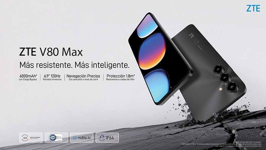 Los nuevos ZTE V80 Pro y V80 Max llegan a España con funciones de IA y carga inversa