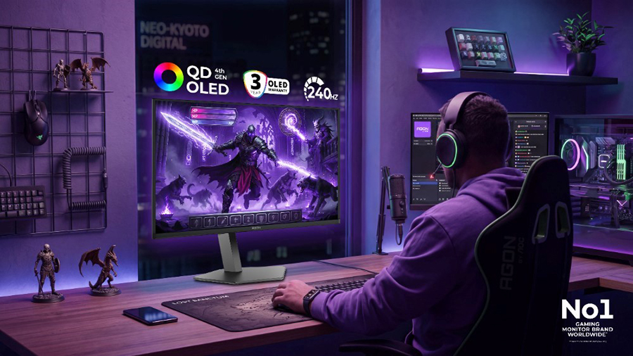 Agon Pro AG326UZD2: así es el nuevo monitor gaming 4K QD-OLED de Agon by AOC