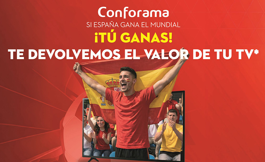 Conforama reembolsa el importe de los televisores de su promoción del Mundial 2026
