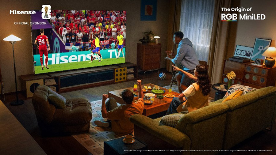 Hisense lleva la experiencia del Mundial 2026 a casa con televisores y proyectores láser