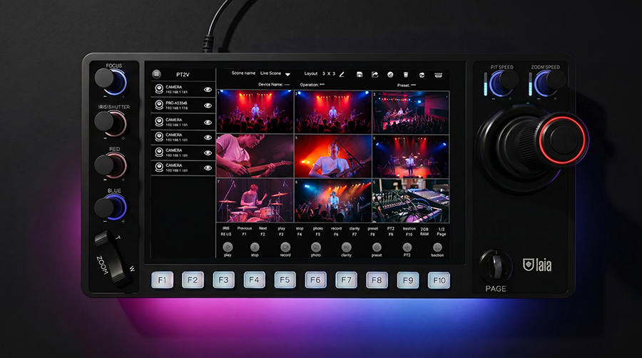 t-Joy Touch, el nuevo controlador PTZ de Laia con streaming RTMP y grabación local
