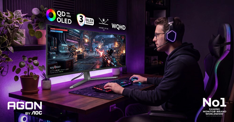 Agon by AOC vuelve a Gamescom con nuevos monitores gaming QD-OLED