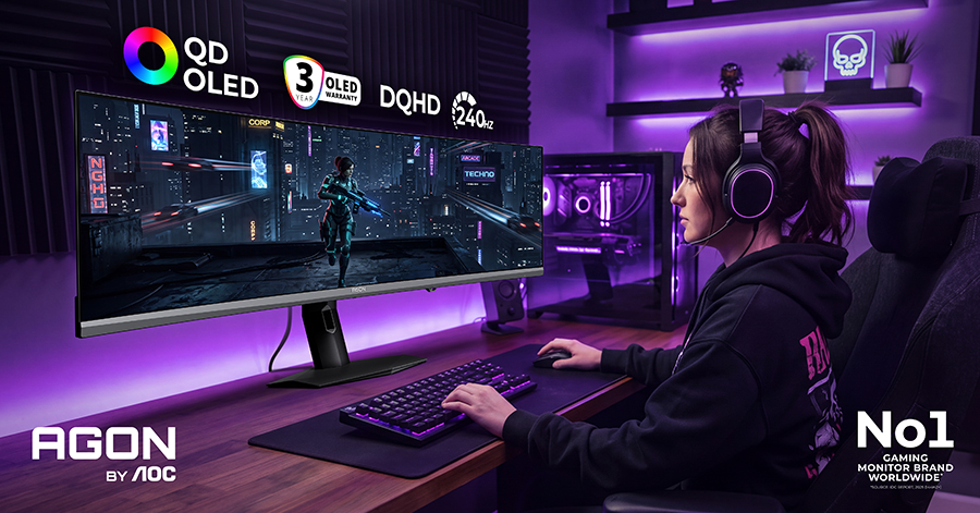 Agon by AOC vuelve a Gamescom con nuevos monitores gaming QD-OLED