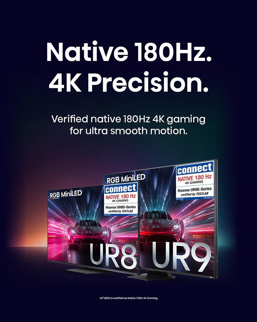 Hisense celebra el Día Internacional del Gaming con sus nuevos televisores RGB MiniLED