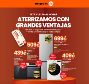 Expert ofrece reembolsos por la compra de electrodomésticos LG