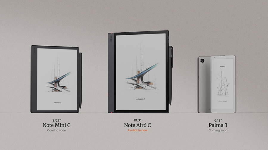 Boox amplía su gama de dispositivos eInk con tres modelos